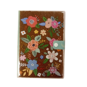 Notebook Flowers - 21.5x14.5cm - Brown | D341