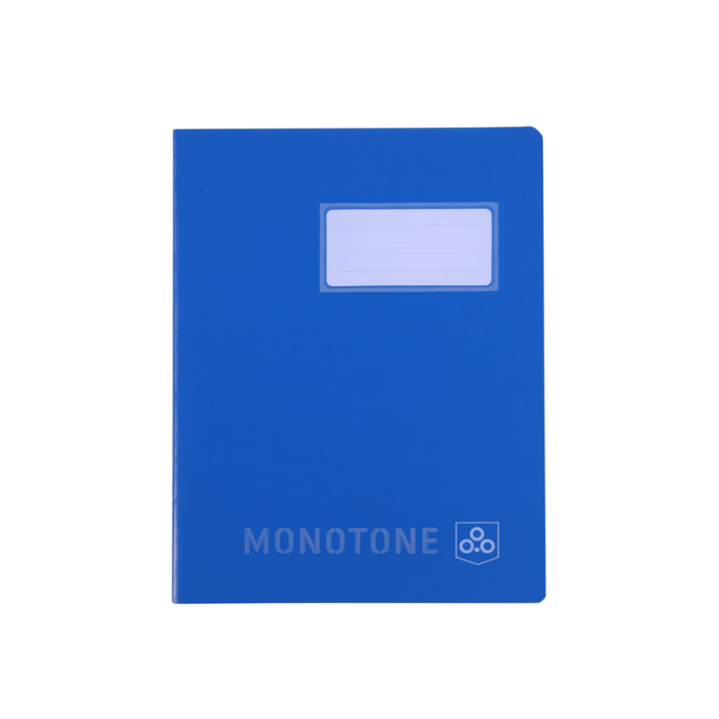 OPP Monotone Squared Notebook 165 x 210 mm, Blue | 4 Pcs