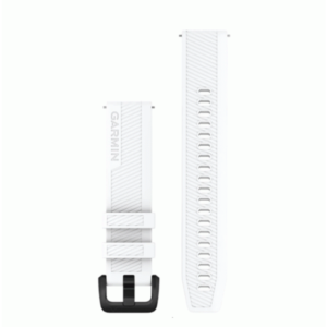 Garmin Quick Release Bands 20mm White, Black Hardware | 010-13076-02