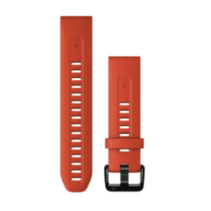 Garmin QuickFit 20 Watch Bands Flame Red Silicone 20 mm | 010-13102-02