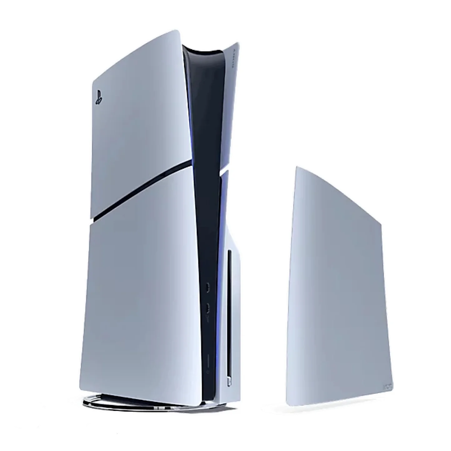 PS5 Slim Disc Edition Console Covers Face Plate Replica - Sterling Silver