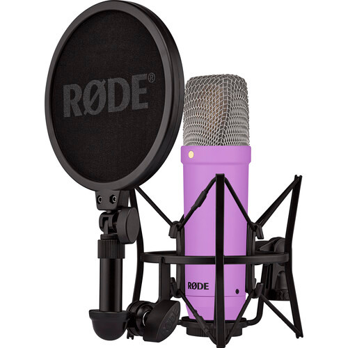 RODE NT1 Signature Series Large-Diaphragm Condenser Microphone , Purple | NT1SIGNATUREPURPLE