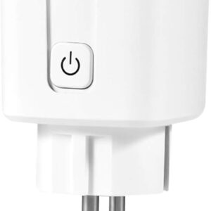 Smart Plug Socket Adapter with Power Button - White