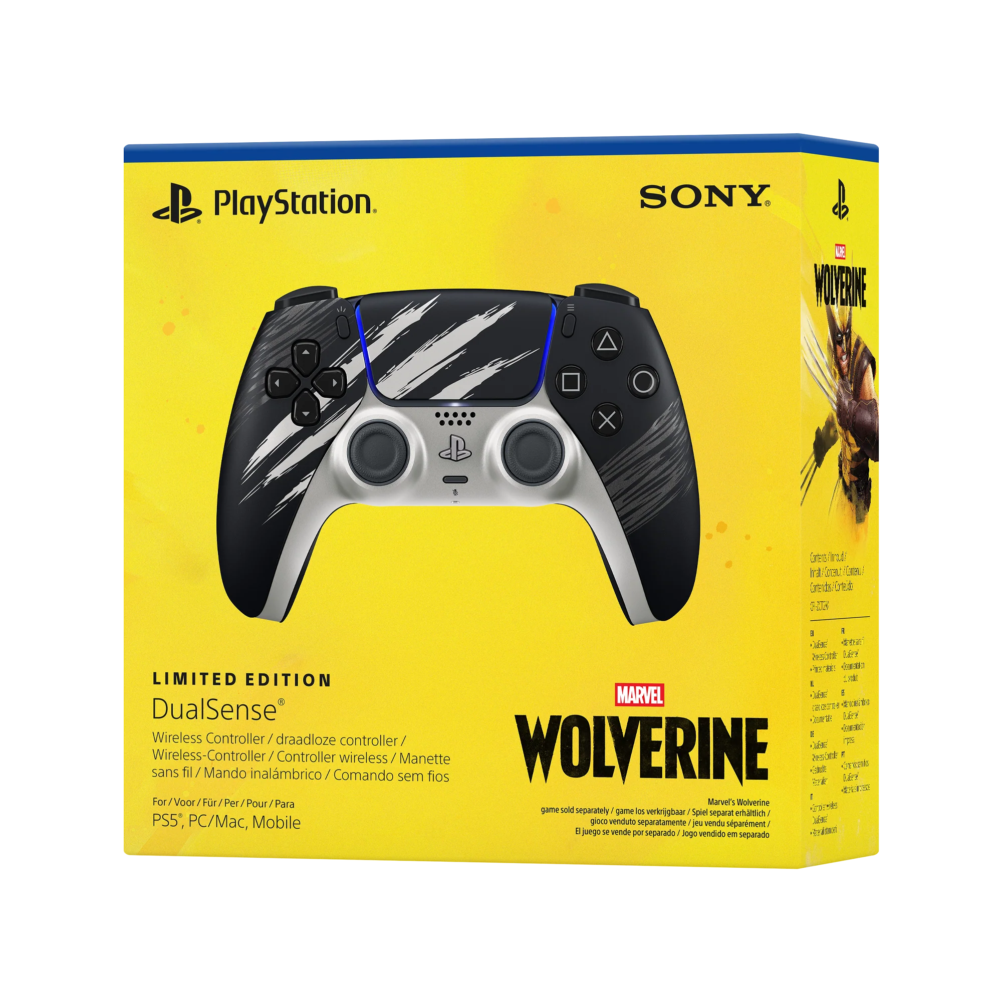 Sony PS5 DualSense Wireless Controller Marvel’s Wolverine - Adamantium Limited Edition