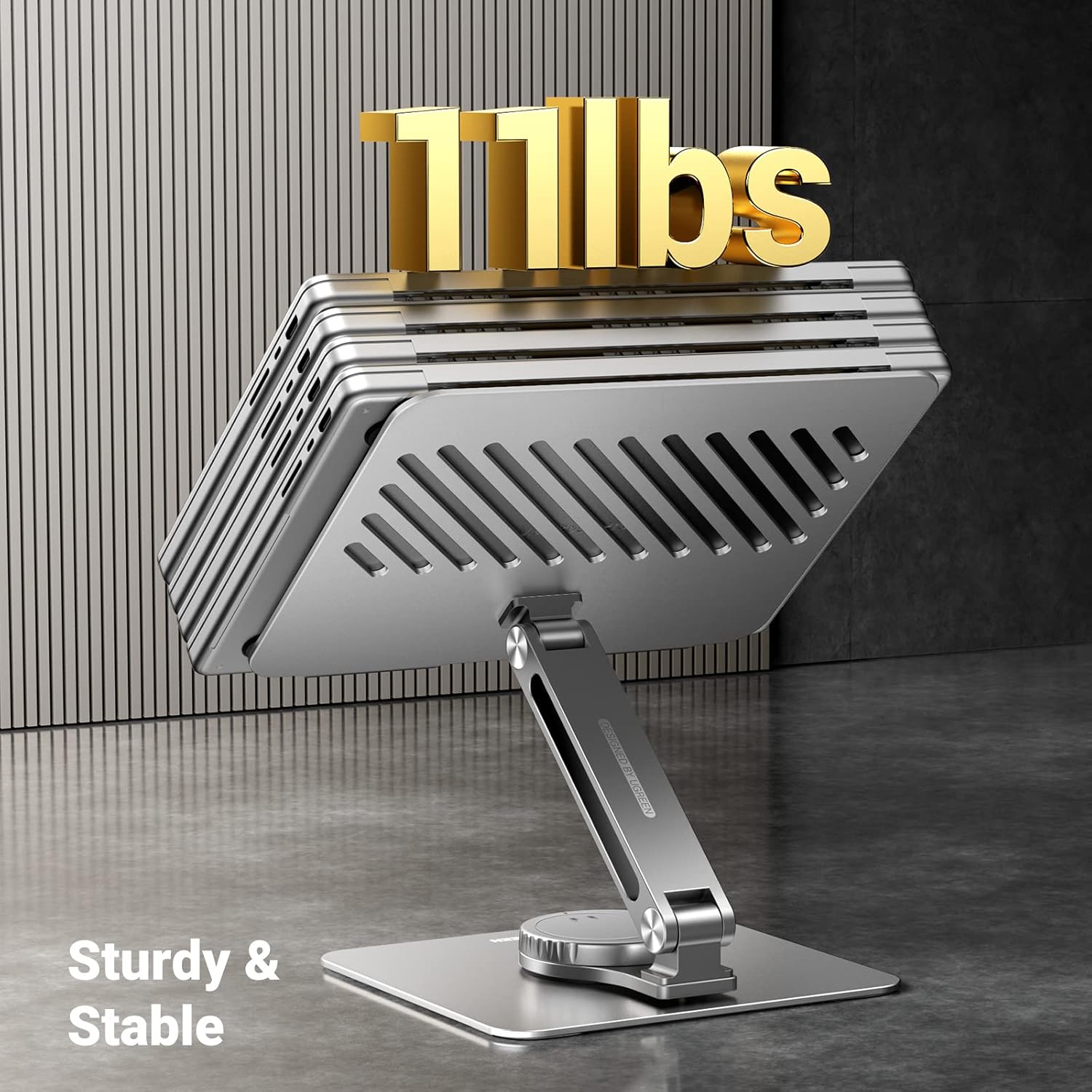 UGREEN LP592 — Multi-Angle Adjustable Swivel Laptop Stand with 360° Rotation | 90849