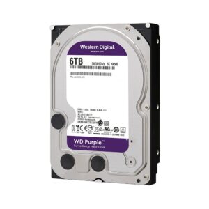 Western Digital 6TB WD Purple Surveillance Internal Hard Drive 3.5” SATA 6Gb/s 5400RPM 256MB Cache