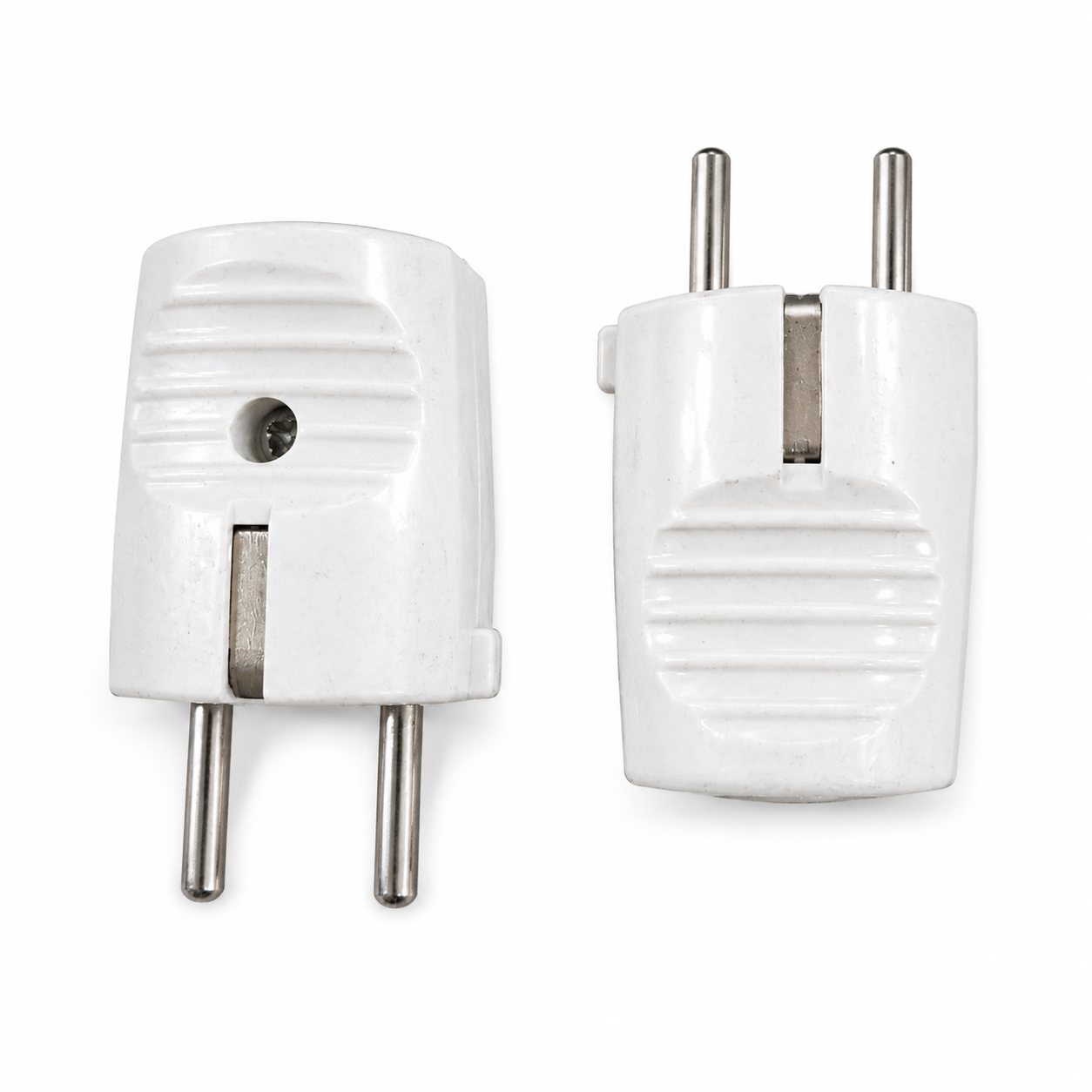 White 2-Pin EU Plug Adapter 10A 250V | EU-ADP-10A