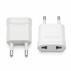 White 2-Pin EU Plug Adapter Max 2000W | EU-ADP-2000