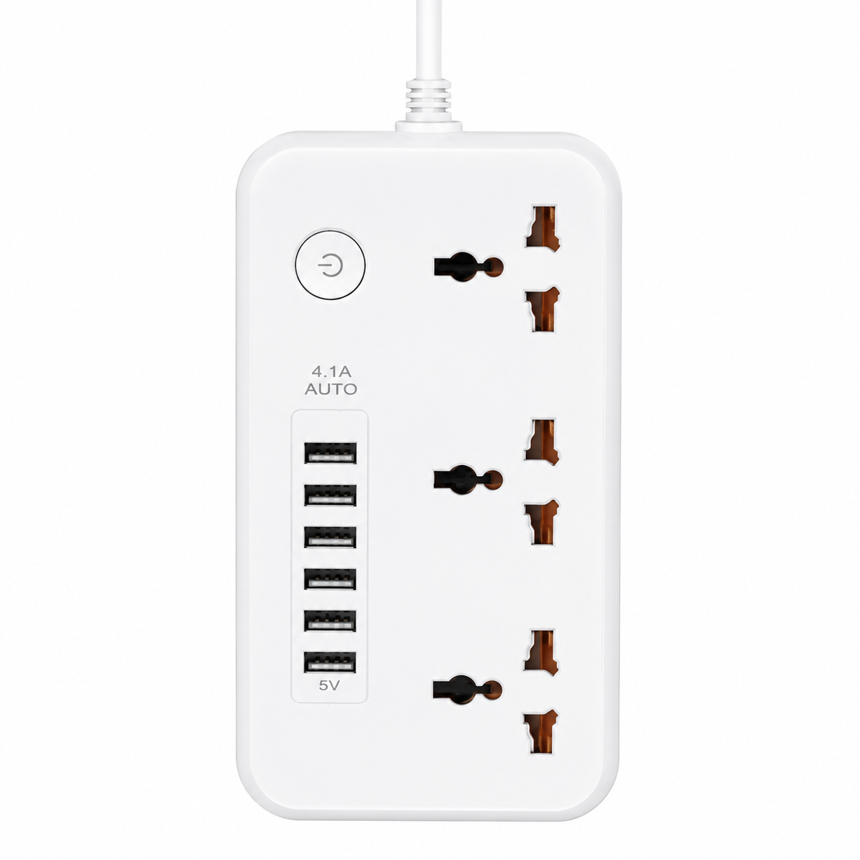 Z64 3 Power Socket Extension with 6 USB Ports 2m Cable | Z64