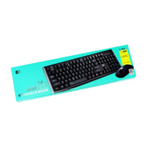 HEATZ ZK12 wireless keyboard and mouse combo in black with ergonomic compact design