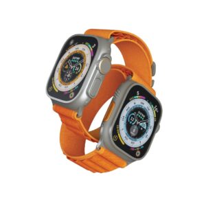 Porodo Smart Watch Ultra Titanium 1.86 Inches Wide Screen, Orange |PD-SWULTI-OG
