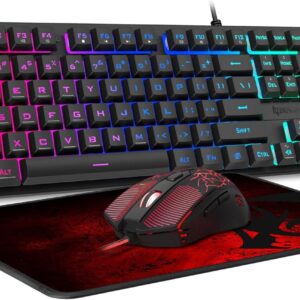 Redragon Wired Gaming Keyboard, Mouse, Mouse Pad Combo Set | S107