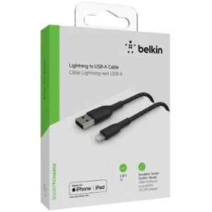 Belkin Boost Charge 1M Lightning To Usb-A Cable - Black | CAA001bt1MBK
