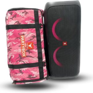 Angry Bull Carry Case For JBL Party Box 110 - Camo Pink