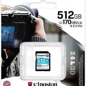 Kingston SD Card 512GB 170MB CANVAS Go Plus | SDG3/512GB