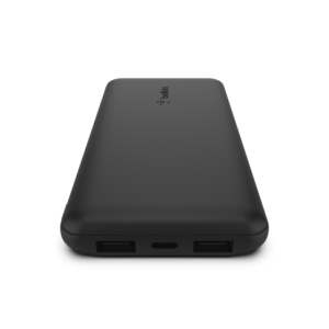 Belkin 10K Power Bank with USB-C 15W, Dual USB-A, 15cm USB-A to C Cable ,Black | BPB011BTBK