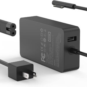 Surface Pro Charger 65W Fit for Original Microsoft Surface Pro 9 8 7+ 7 6 5 4 3 X 1866 1796 1800 Laptop