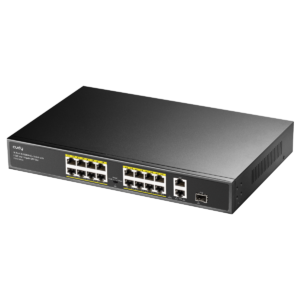 Cudy 16-Port 10/100M PoE+ Switch with 2GbE and 1 SFP Port | FS1018PS1