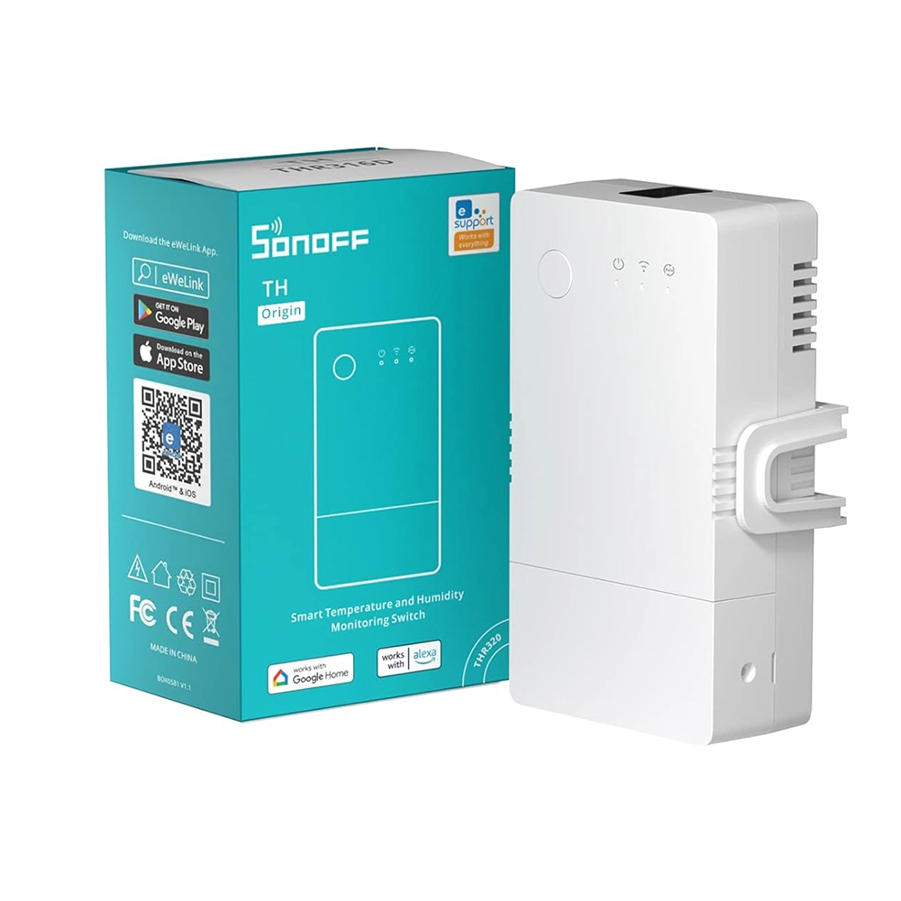 SONOFF TH Origin — Smart Temperature and Humidity Monitoring Switch (TH10/16 Upgrade Version) | THR316/THR320