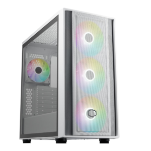 Cooler Master MasterBox 600 Mid-Tower, White | MB600-WGNN-S00