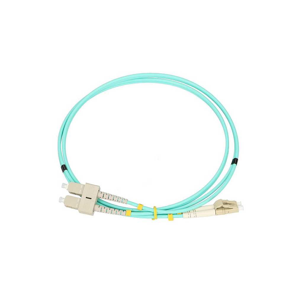 Eussonet Multimode OM4 ( LC/UPC-LC/UPC) Duplex Fiber Patch Cord - 2 Meter | EU-OM4LC-2M-402