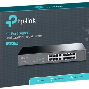 TP-Link 16 Port Gigabit Switch Metal | TL-SG1016D