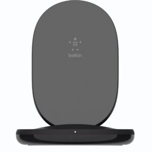Belkin BoostCharge 15W Wireless Charging Stand with QC 3.0 Adapter | WIB002VFBK
