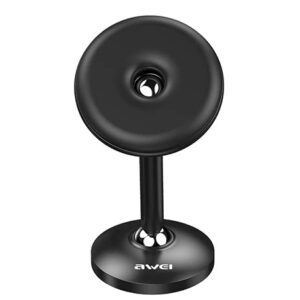 AWEI Metal Magnetic Car Phone Holder Universal Mini Mount Stand – Black | X22