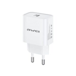 AWEI Fast Charge Power Adapter 20W White | PD61-EU-WHITE