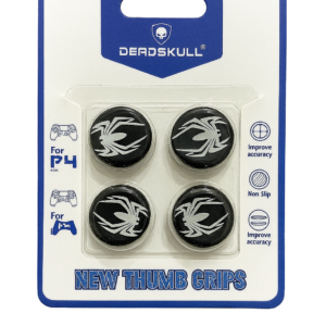 DeadSkull New Thumb Grips – Spider Logo Design | PS4/PS5