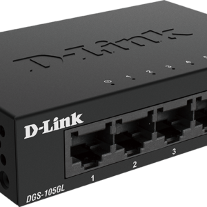 D-Link Ethernet Switch, 5 Port Gigabit 10/100/1000 Mbps Unmanaged | DGS-105GL