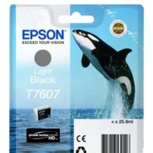 Epson Ultrachrome® HD, Killer Whale, Singlepack, 26 ml Light Black | T76074010