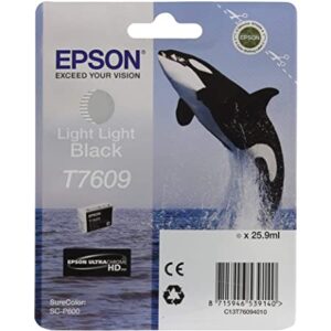 Epson Ultrachrome® HD, Killer Whale, Singlepack, 26 ml Light Light Black | T76094010
