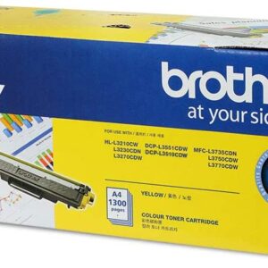 Brother Genuine Standard Yield Yellow Ink Printer Toner Cartridge | TN-273Y