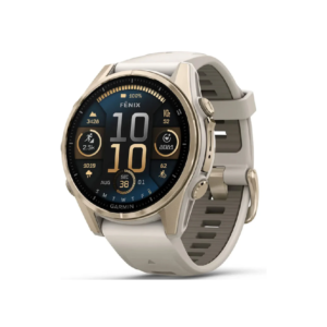 Garmin fēnix 8 - 43mm Smartwatch with AMOLED Display- Soft Gold with Fog  | 010-02903-11