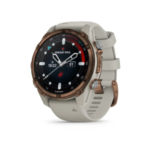 Garmin Descent MK3i Smart Watch – 43 mm -Bronze PVD titanium with French Grey Silicone Band | 010-02753-14