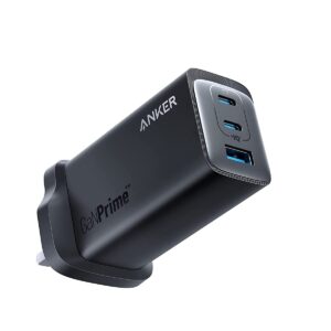 Anker 737 3-Port Fast Wall Charger GaNPrime 120W, USB C Charger, Black | A2148311