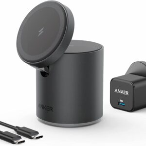 Anker 623 MagGo 2-in-1 Wireless Charger, Black | B2568211.BK