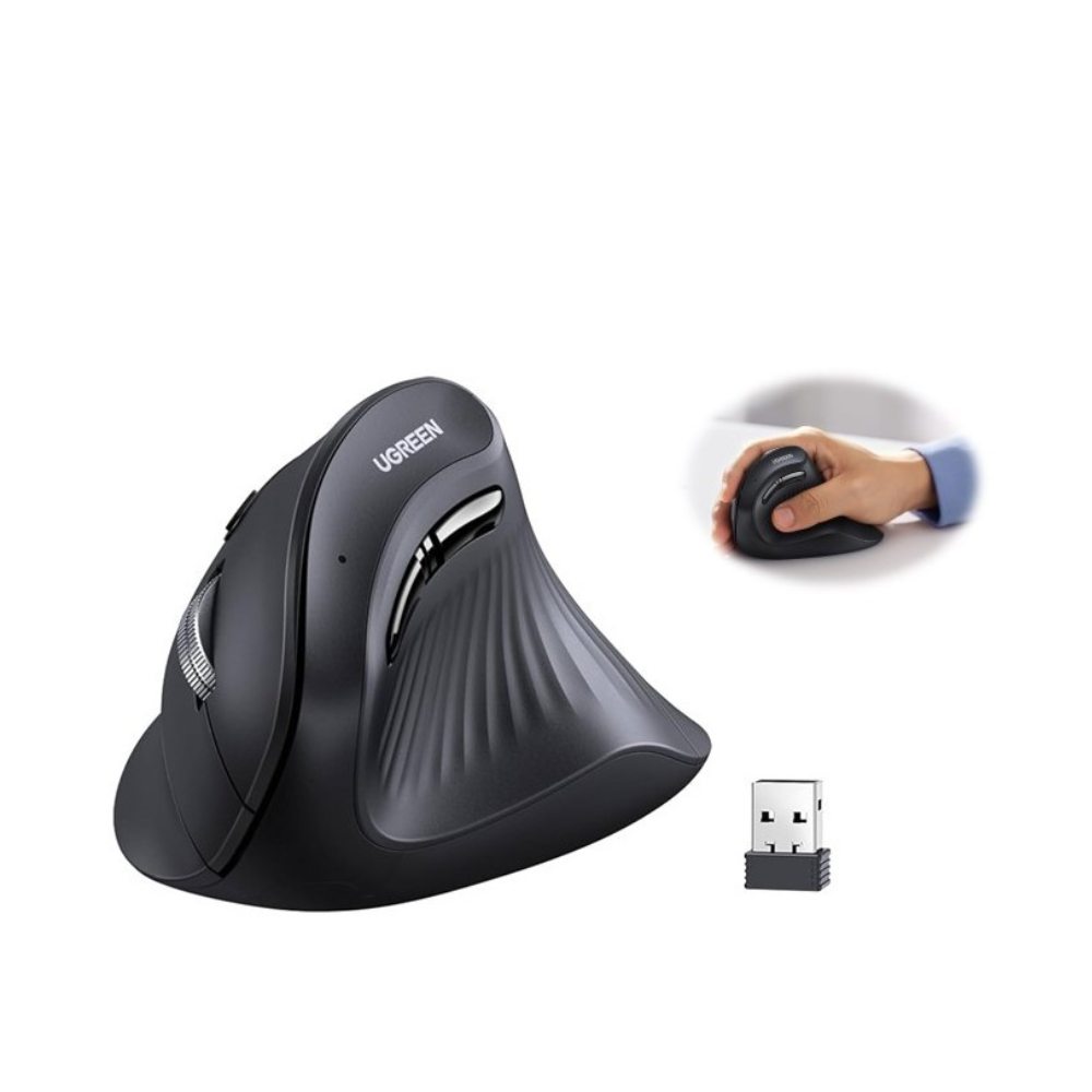 UGREEN Vertical Bluetooth and Silent Wireless Mouse, 4000DPI | 25444