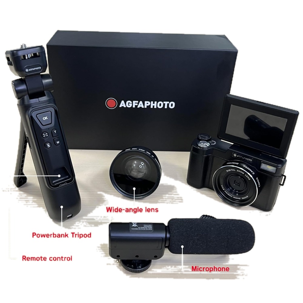 AGFA Pack Vlogging 4K Digital Camera Realishot | VLG4KDIG