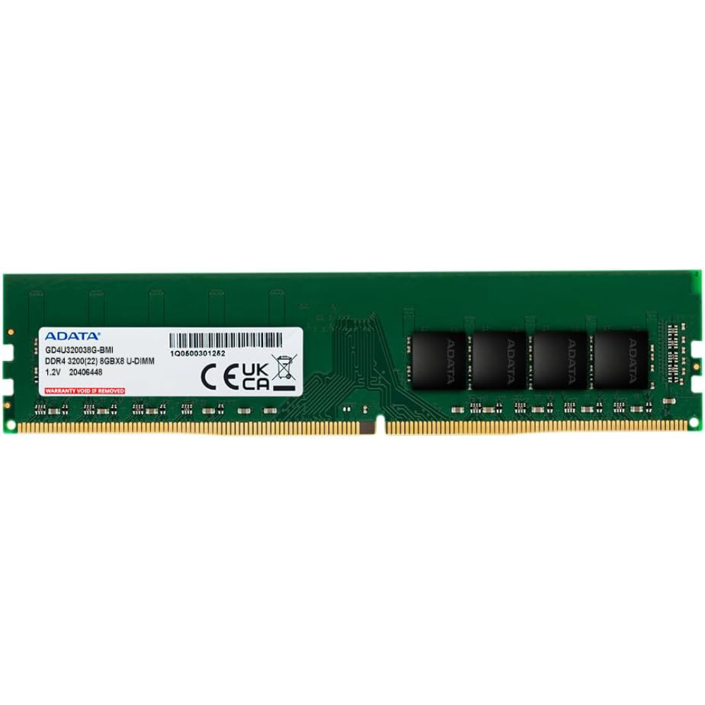 Adata 8GB 3200MHz DDR4 Desktop RAM | AD4U32008G22