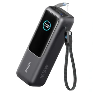 Anker Laptop Power Bank 25K 165W with Built-In & Retractable Cables