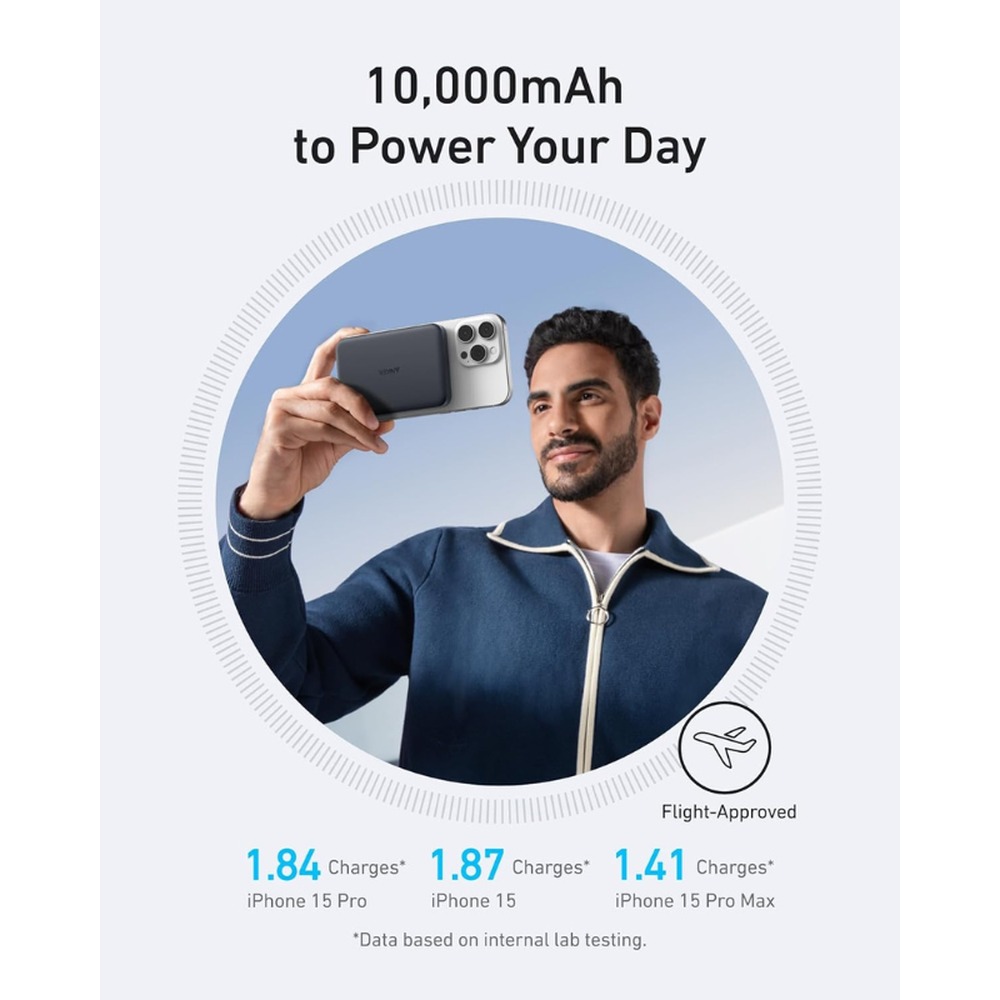 Anker MagGo Power Bank 10K Slim Magnetic Wireless Charger | ANK-MAGGO-POWER-BANK-10K-FCB5