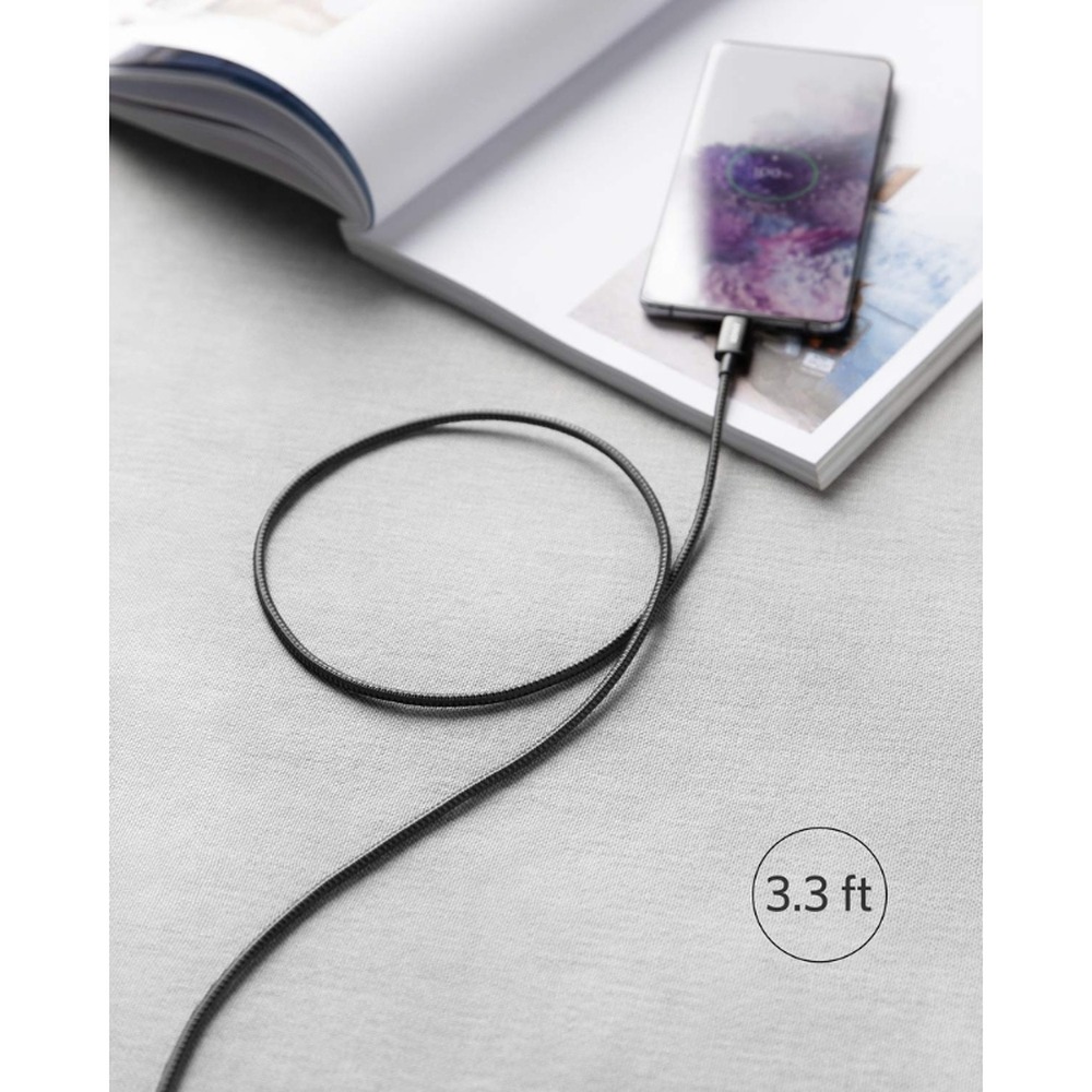 Anker USB-C to USB-C Cable Black 60W | ANK-NYLON-USB-C-USB-C-AEB5