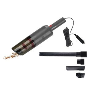 Beper Car Vacuum Cleaner, 75W, Handheld Vacuum Cleaner With Car Plug, Accessories Included, 3M Cable, 0.35L Tank And Washable HEPA Filter - Grey | P202ASP402