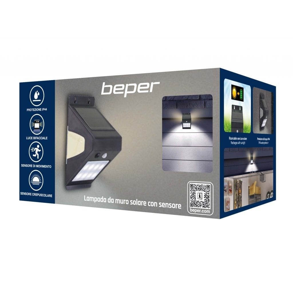 Beper Solar Wall Lamp with Motion Sensor IP65 | P207ILO070