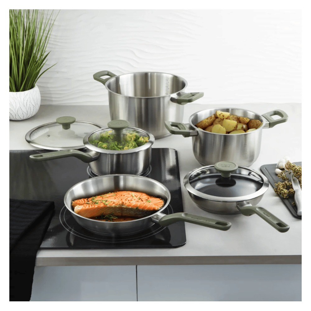 Berghoff Bolt 3950637 Stainless Steel Cookware Set 8pcs Green | 290606