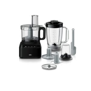 Braun Food Processor 2.1L Bowl Black Compact Design | fp3132bk