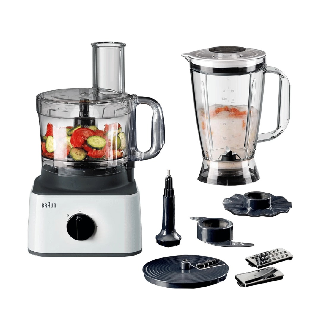 Braun Food Processor White 2.1L 750W 8-in-1 | FP0132