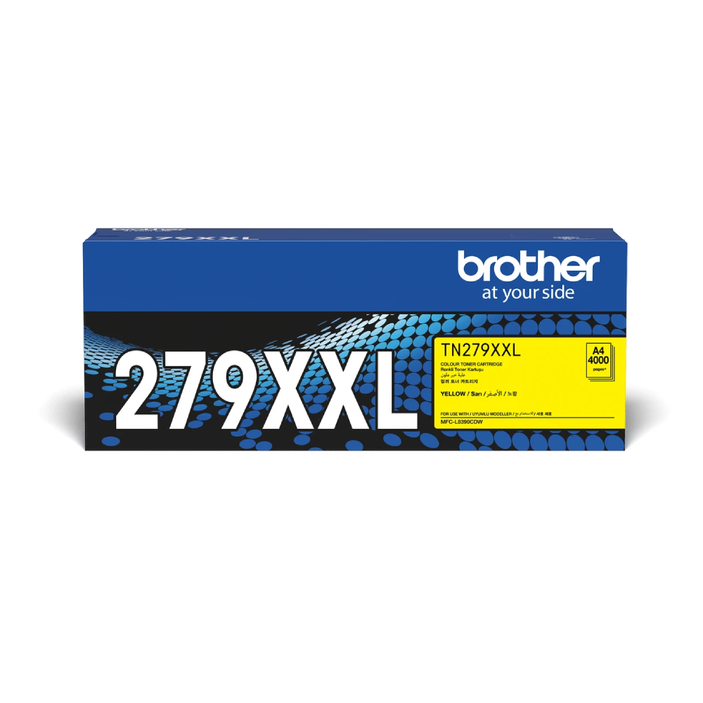 Brother 4000 Pages Toner Cartridge - Yellow | TN-279XXL-Y
